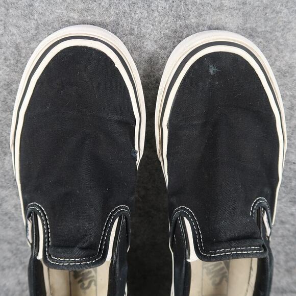 Vans Shoes Womens 9 Sneakers Classic Slip On Skate Canvas Black Casual Active - Picture 8 of 14